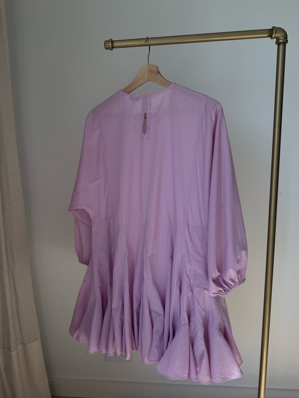 RHODE Lilac Long Sleeve Mini Dress w Braided Belt XS - Picture 6 of 15